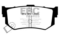 EBC Rear Brake Pad Set BlackStuff - Suzuki Models