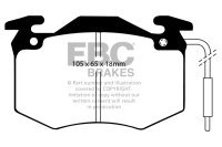 EBC Front Brake Pad Set BlackStuff - Alpine/ Peugeot/...