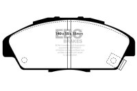 EBC Front Brake Pad Set BlackStuff - Honda Models