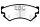 EBC Front Brake Pad Set BlackStuff - Subaru Models