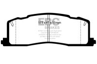 EBC Rear Brake Pad Set BlackStuff - Toyota Models