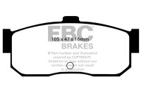 EBC Rear Brake Pad Set BlackStuff - Nissan Models