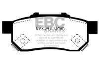 EBC Bremsbeläge Set BlackStuff hinten - Honda Modelle