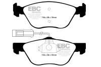 EBC Bremsbeläge Set BlackStuff vorn - Alfa Romeo/ Fiat/ Lancia Modelle