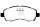 EBC Front Brake Pad Set BlackStuff - Subaru Models