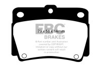 EBC Rear Brake Pad Set BlackStuff - Mitsubishi Models