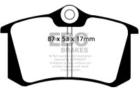 EBC Rear Brake Pad Set BlackStuff - Audi/ Citroen/ Fiat/...