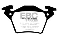 EBC Rear Brake Pad Set BlackStuff - Mercedes Models
