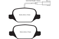 EBC Rear Brake Pad Set BlackStuff - Alfa Romeo Models