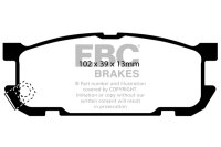 EBC Rear Brake Pad Set BlackStuff - Mazda Models