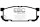 EBC Rear Brake Pad Set BlackStuff - Mazda Models