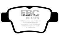 EBC Rear Brake Pad Set BlackStuff - Citroen/ Peugeot Models
