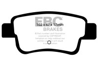 EBC Bremsbeläge Set BlackStuff hinten - Abarth/...