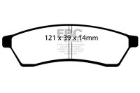 EBC Rear Brake Pad Set BlackStuff - Chevrolet Models