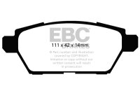 EBC Bremsbeläge Set BlackStuff hinten - Mazda Modelle