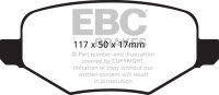 EBC Bremsbeläge Set BlackStuff hinten - Ford Modelle