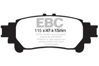 EBC Rear Brake Pad Set BlackStuff - Lexus/ Toyota Models