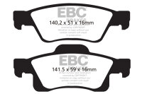 EBC Rear Brake Pad Set BlackStuff - Dodge/ Jeep Models