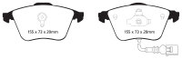 EBC Front Brake Pad Set BlackStuff - Audi/ VW Models