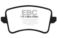 EBC Rear Brake Pad Set BlackStuff - Audi Models