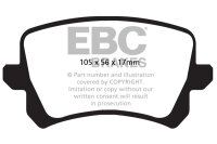 EBC Rear Brake Pad Set BlackStuff - Audi/ Borgward/ Seat/...