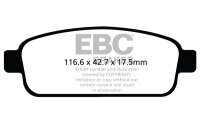 EBC Rear Brake Pad Set BlackStuff - Chevrolet/ Opel/ Vauxhall Models