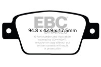 EBC Rear Brake Pad Set BlackStuff - Alfa Romeo/ Chrysler/...