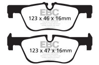 EBC Rear Brake Pad Set BlackStuff - BMW Models