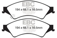 EBC Front Brake Pad Set BlackStuff - Ford/ Ford/ Mazda/...