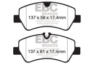 EBC Bremsbeläge Set BlackStuff hinten - Ford Modelle