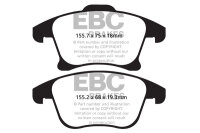 EBC Front Brake Pad Set BlackStuff - Ford Models