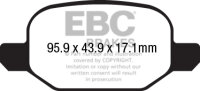 EBC Rear Brake Pad Set BlackStuff - Fiat Models