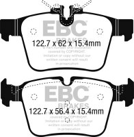 EBC Bremsbeläge Set BlackStuff hinten - Mercedes...