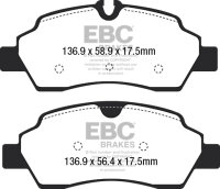 EBC Bremsbeläge Set BlackStuff hinten - Ford Modelle