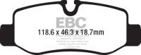 EBC Bremsbeläge Set BlackStuff hinten - Mercedes Modelle