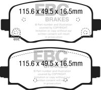 EBC Rear Brake Pad Set BlackStuff - Abarth/ Alfa Romeo/...
