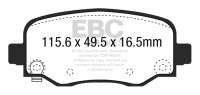 EBC Rear Brake Pad Set BlackStuff - Jeep Models