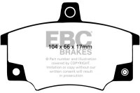 EBC Bremsbeläge Set GreenStuff vorn - Alfa Romeo/ Autobianchi/ Fiat/ Lancia/ Pininfarina Modelle