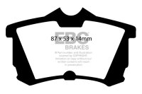 EBC Rear Brake Pad Set GreenStuff - Honda Models