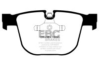 EBC Rear Brake Pad Set RedStuff - BMW Models