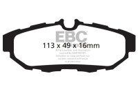 EBC Rear Brake Pad Set RedStuff - Ford Models