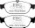 EBC Front Brake Pad Set RedStuff - Mercedes Models