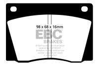 EBC Front Brake Pad Set YellowStuff - Ac/ Alfa Romeo/...