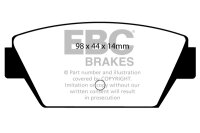 EBC Rear Brake Pad Set YellowStuff - Mitsubishi Models