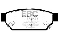 EBC Rear Brake Pad Set YellowStuff - Mitsubishi/ Proton...