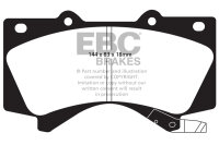 EBC Front Brake Pad Set YellowStuff - Lexus/ Toyota Models
