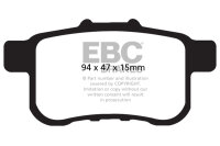 EBC Bremsbeläge Set YellowStuff hinten - Honda Modelle