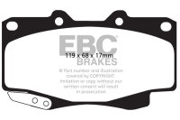 EBC Front Brake Pad Set YellowStuff - Toyota Models