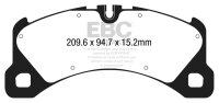 EBC Front Brake Pad Set YellowStuff - Porsche Models