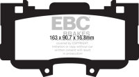 EBC Front Brake Pad Set YellowStuff - Ford Models